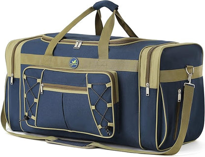 Travel Duffle Bags for Men 26" Weekender Over Night Carry On Bag Lightweight Extra Large Oxford
