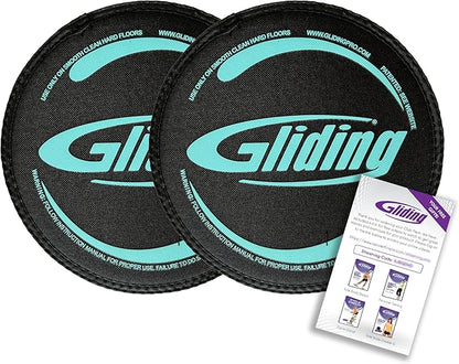 Gliding Discs for Working Out - Exercise Sliders for Carpet & Hardwood Floors 1 Pair, Authentic