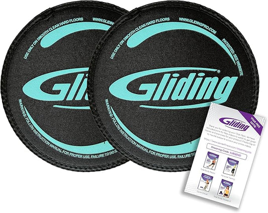 Gliding Discs for Working Out - Exercise Sliders for Carpet & Hardwood Floors 1 Pair, Authentic
