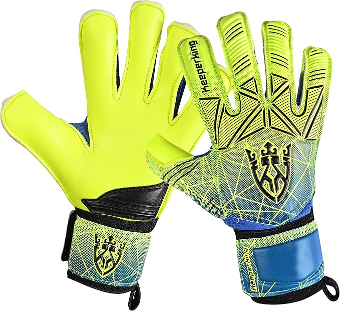 Soccer Goalie Goalkeeper Gloves for Kids Boys Youth & Adult,Latex Strong Grip Palms with Removable