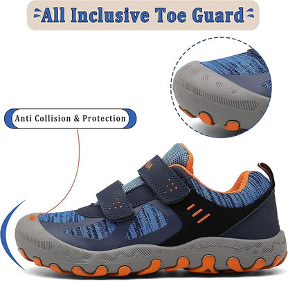 Mishansha Kids Hiking Boots Toddler Girls Boys Hiking Shoes Water-Resistant Anti-Collision Non-Slip