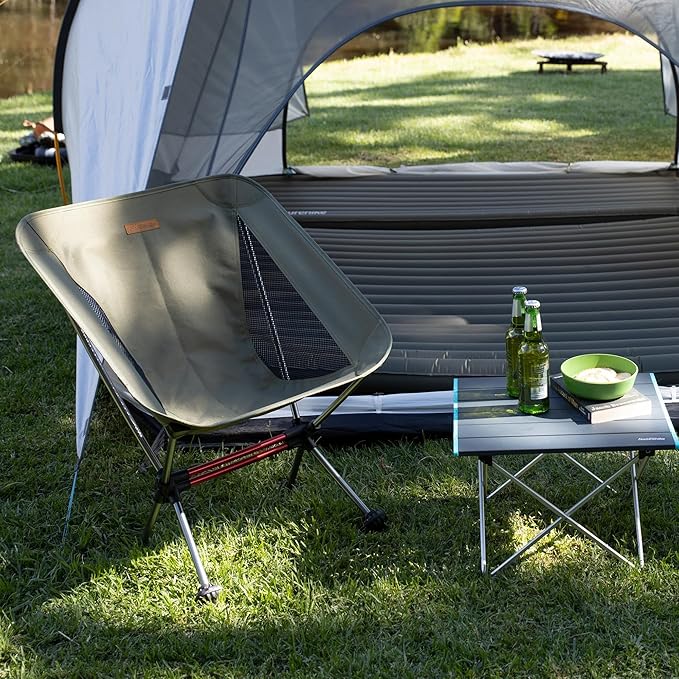 Naturehike YL08 Ultralight Camping Chair, 2.38 LBS Portable Backpacking Chair with Anti-Sinking