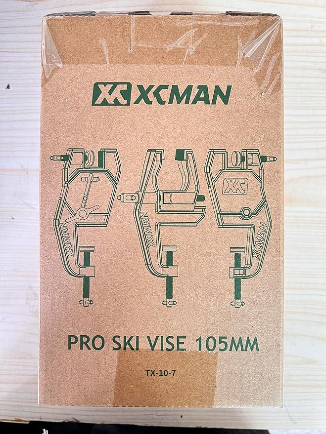 XCMAN Alpine Ski Vise PRO For Ski Tuning and Waxing Adjustable Angle and Height Durable and Stable