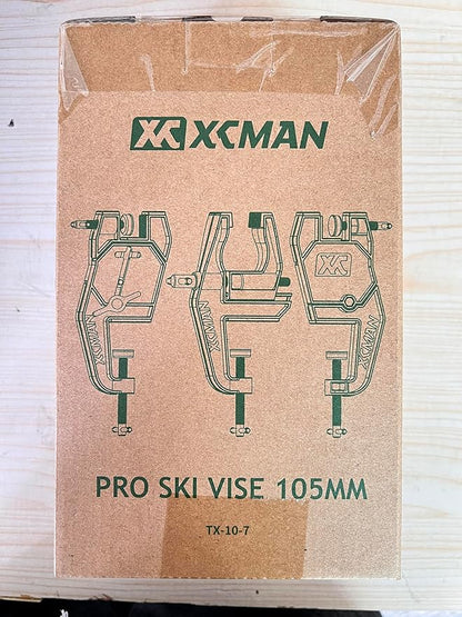 XCMAN Alpine Ski Vise PRO For Ski Tuning and Waxing Adjustable Angle and Height Durable and Stable