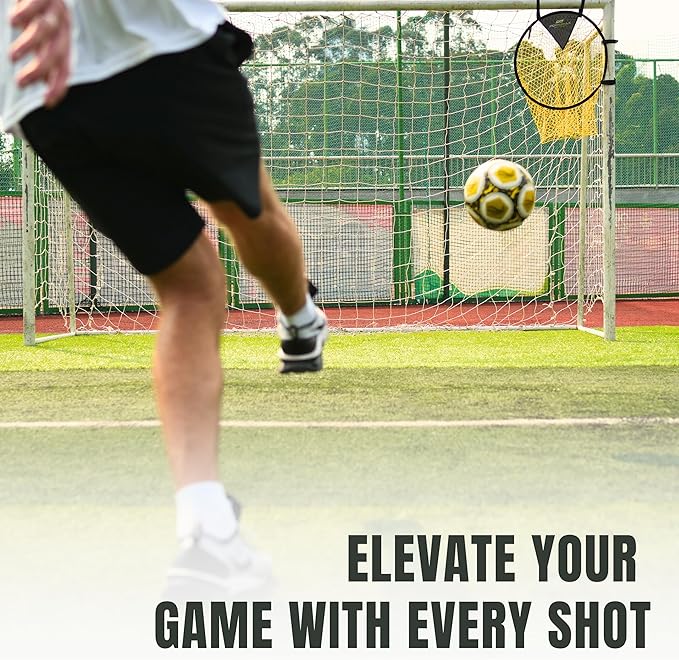 PodiuMax Top Bins Soccer Target Goal, Easy to Attach and Detach to The Goal, Set of 2, for Shooting
