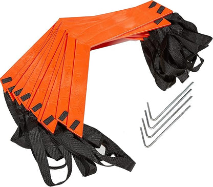 JAWKU Speed and Agility Ladder, Extra Long 21-Foot with 15-Rungs to Improve Balance, Acceleration