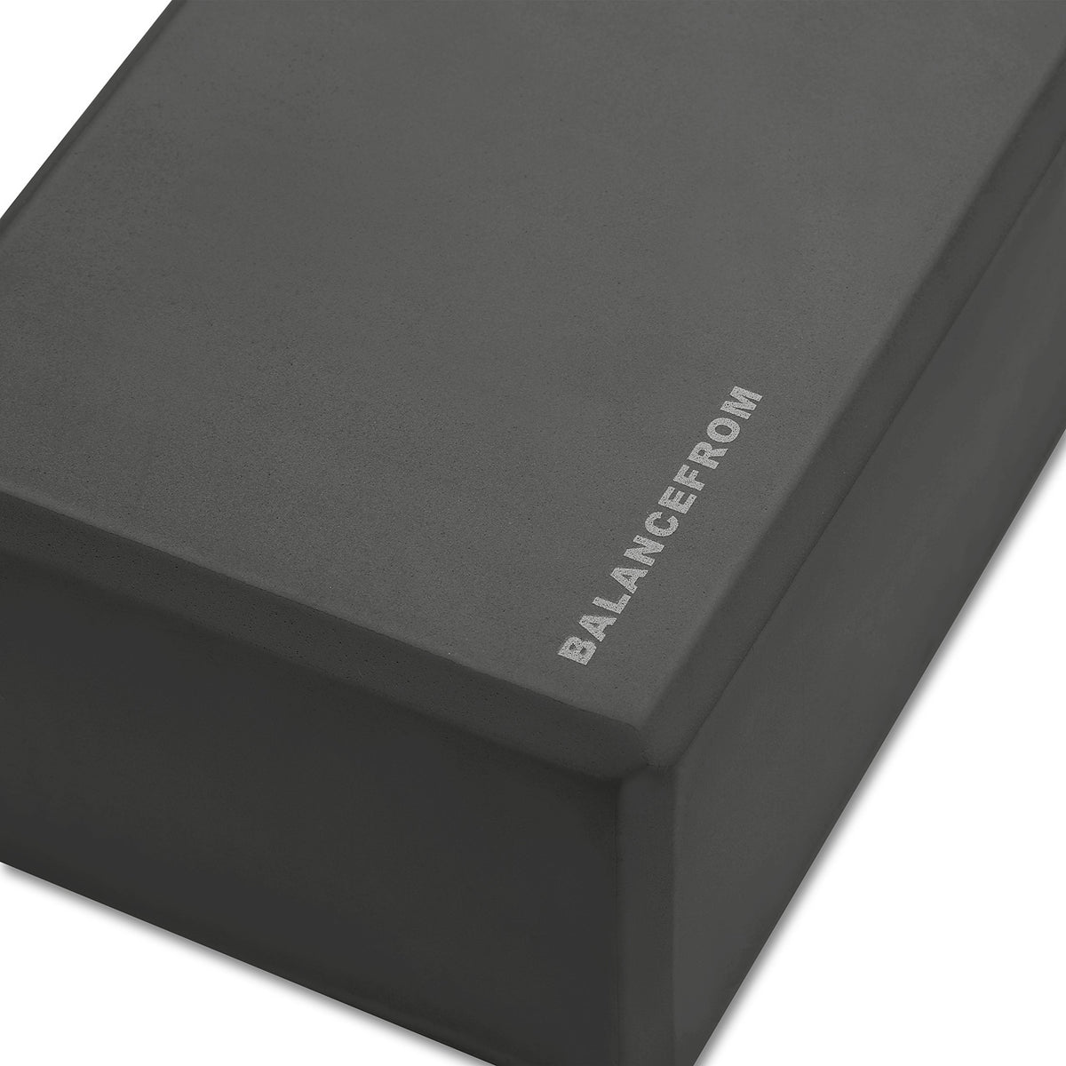 Fitvids Set of 2 High Density Yoga Blocks, 9"x6"x4" Each, Pair (Black)