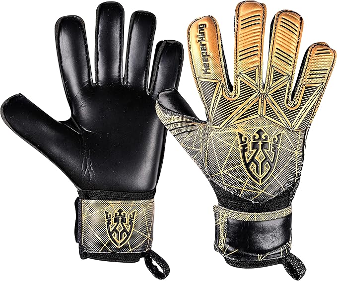 Soccer Goalie Goalkeeper Gloves for Kids Boys Youth & Adult,Latex Strong Grip Palms with Removable