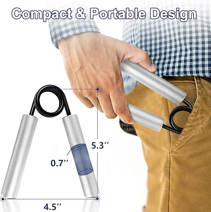 FLYFE Grip Strength Trainer, Hand Grip Strengthener, Forearm Strengthening Devices Metal Hand