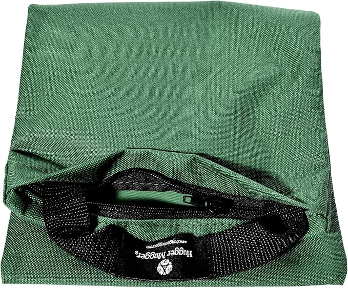 Hugger Mugger Unfilled 10lb Yoga Sandbag - Adds Weight to Your Poses, Zipper Cover, Sturdy Handle