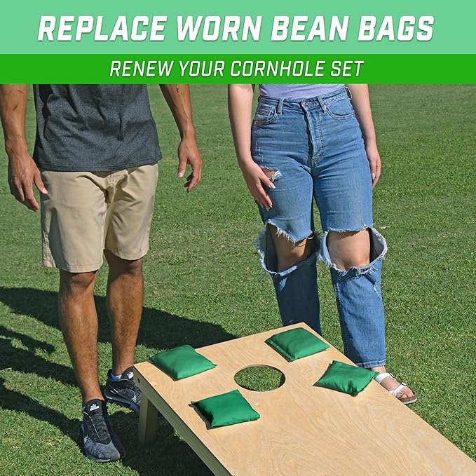 GoSports Classic Cornhole Bean Bags Set of 4-16 Colors Available - Regulation All Weather, Mix and
