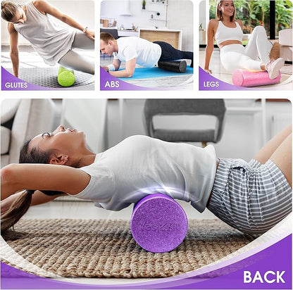 Yes4All High-Density EPP Round Back Roller Foam, Exercise Foam Roller for Yoga, Pilates &