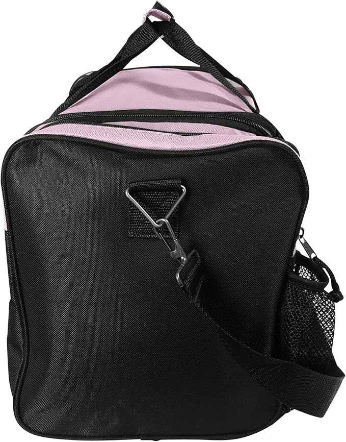 DALIX 17" Duffle Bag Dual Front Mesh Pockets (Black Gold Gray Dark Green Navy Blue Maroon Royal