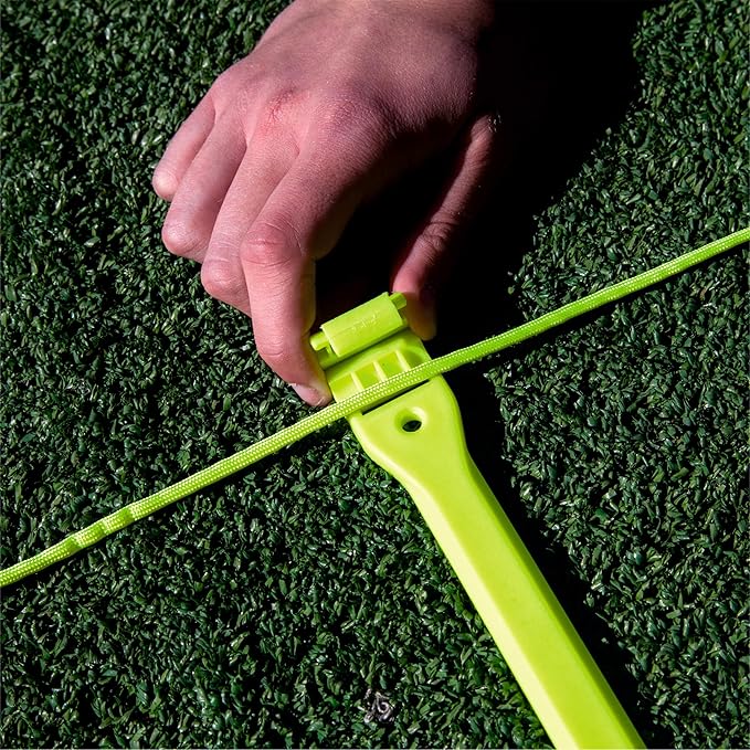QuickPlay PRO No Tangle Agility Ladder with Quick Lock Adjustable Flat Rungs + Carry Bag (11-Rung)