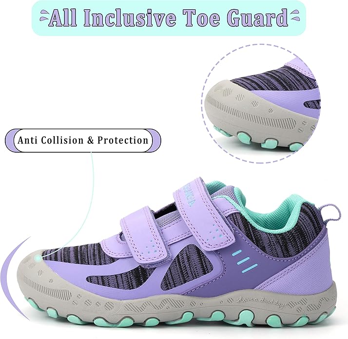 Mishansha Kids Hiking Boots Toddler Girls Boys Hiking Shoes Water-Resistant Anti-Collision Non-Slip