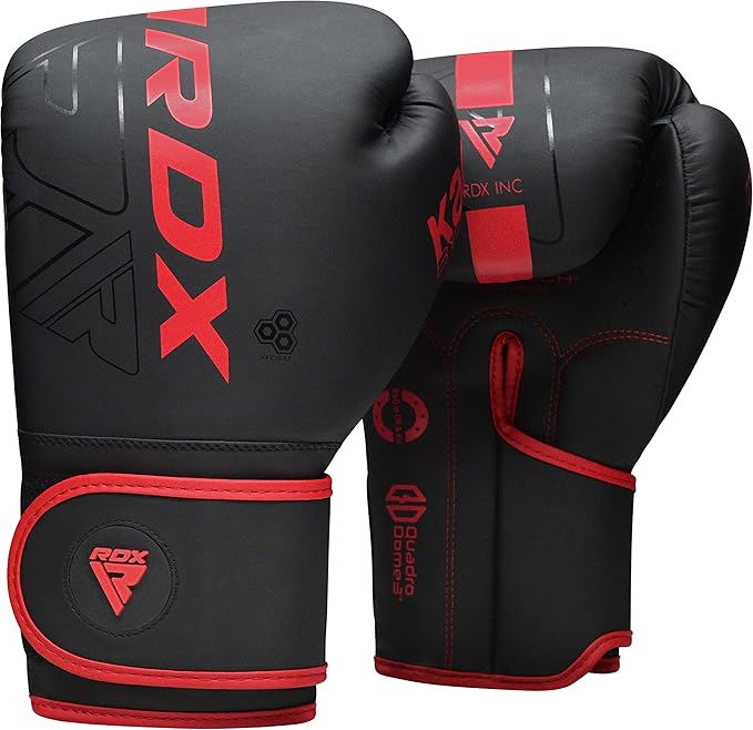 RDX Boxing Gloves, Pro Training Sparring, Maya Hide Leather, Muay Thai MMA Kickboxing, Men Women