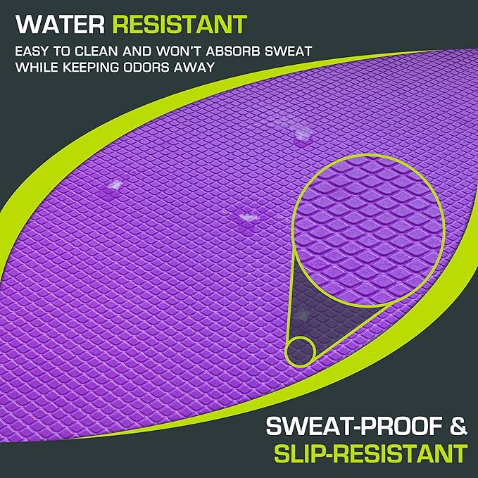 ProsourceFit Exercise Balance Pad ??Non-Slip Cushioned Foam Mat & Knee Pad for Fitness and