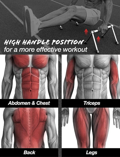 Push Up Bar ??Folding Dip Bar for Home Workout, Lightweight & Portable Strength Training Equipment