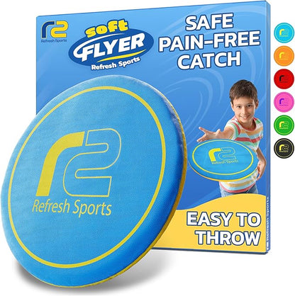 Soft Disc Flying Toy - Doesn't Hurt to Catch - Best Stocking Stuffers For Kids & Adults All Ages