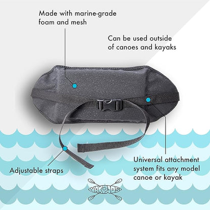 Lumbar Cushioned Seat Pad, Gel Seat Pad for Kayaks, Portable Seat Cushion for Outdoor Watersports