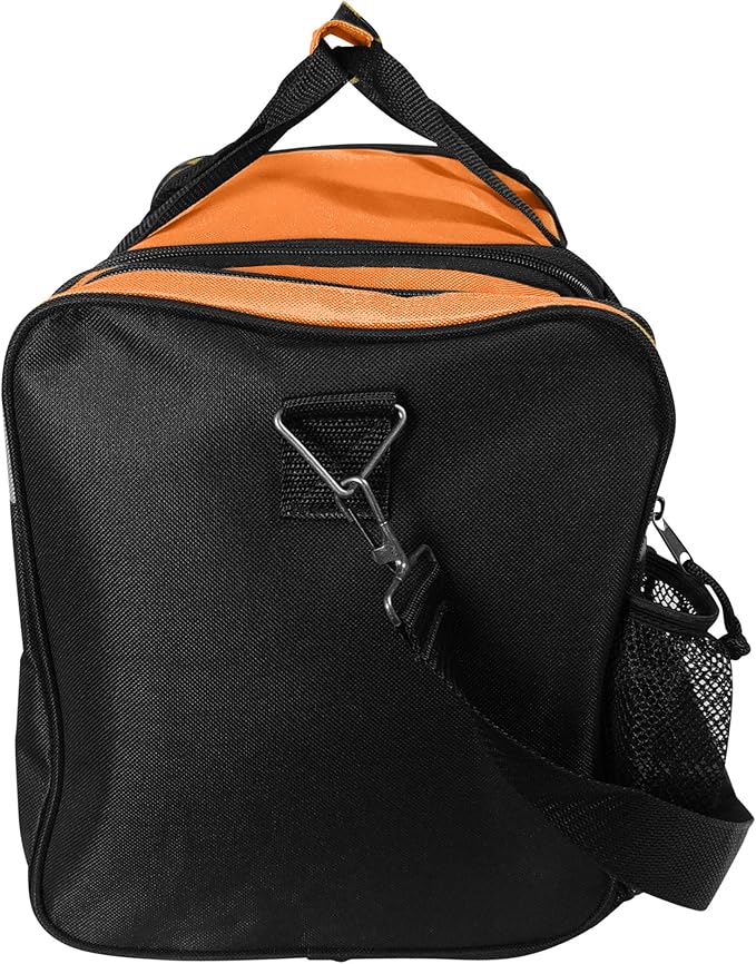 DALIX 17" Duffle Bag Dual Front Mesh Pockets (Black Gold Gray Dark Green Navy Blue Maroon Royal