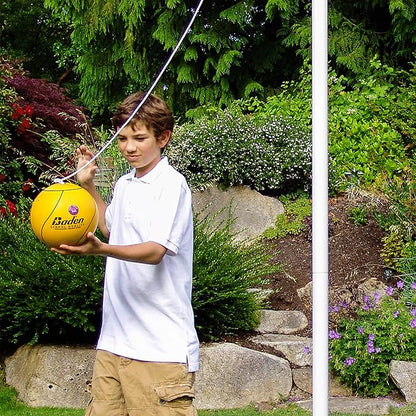Baden School Quality Tetherball Set - Soft-Touch Tetherball Ball and Rope