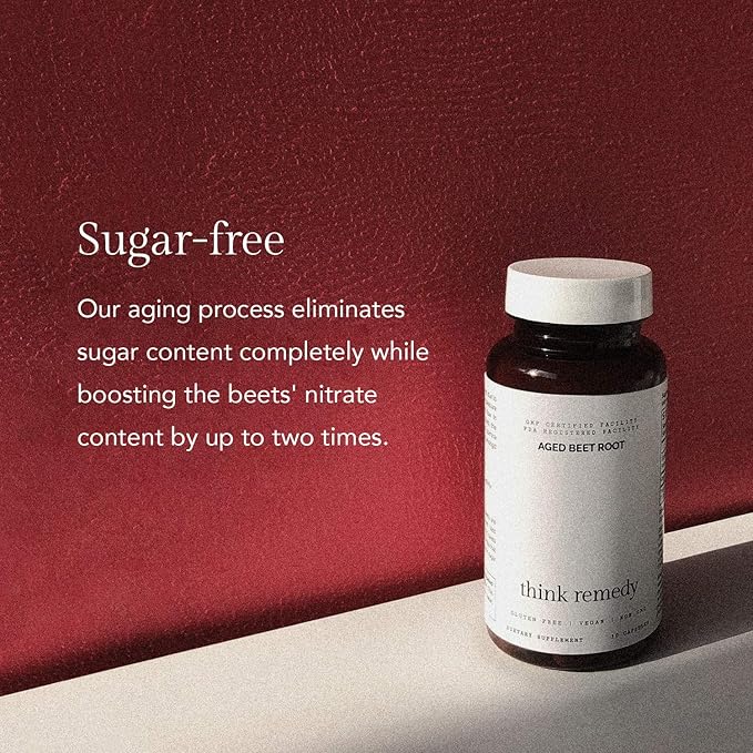 Aged Beet Root Capsules - Beet Pills for Stamina - Organic Beet Root Powder - Nitric Oxide
