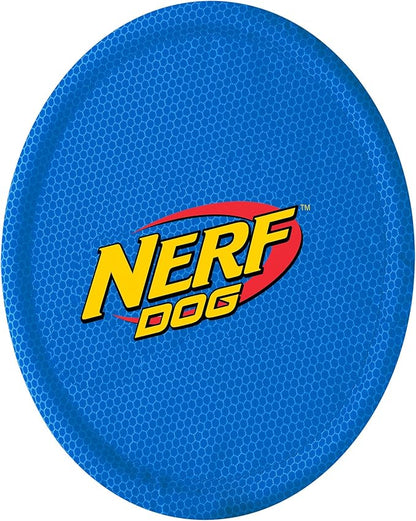 Nerf Dog Nylon Flyer Dog Toy, Flying Disc, Lightweight, Durable and Water Resistant, Great for