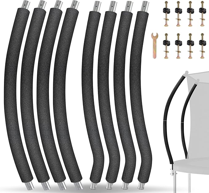 Trampoline Poles Replacement for Skywalker Or Jumpzylla,Galvanized Trampoline Enclosure Pole for