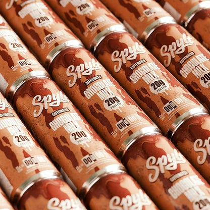 High Protein Chocolate Milk with 60mg Caffeine & 20g Protein - 90 Calories, Ready to Drink, Sugar