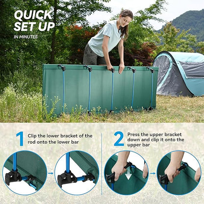 MARCHWAY Ultralight Folding Tent Camping Cot Bed, Portable Compact for Outdoor Travel, Base Camp