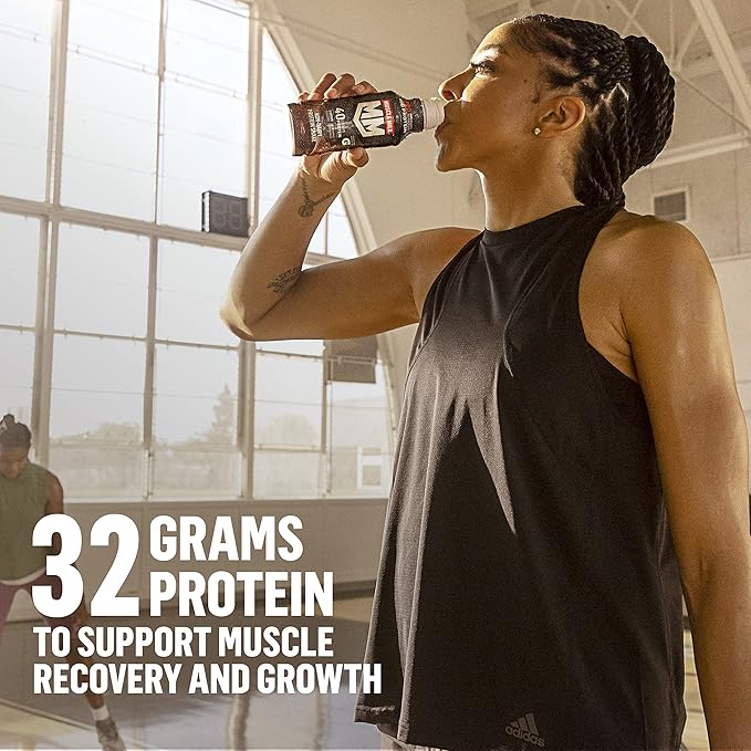 Muscle Milk Pro Advanced Nutrition Protein Shake, Knockout Chocolate, 11.16 Fl Oz (Pack of 12), 32g