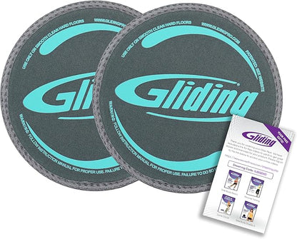Gliding Discs for Working Out - Exercise Sliders for Carpet & Hardwood Floors 1 Pair, Authentic