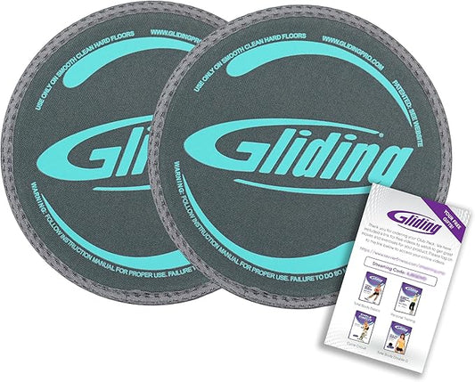 Gliding Discs for Working Out - Exercise Sliders for Carpet & Hardwood Floors 1 Pair, Authentic