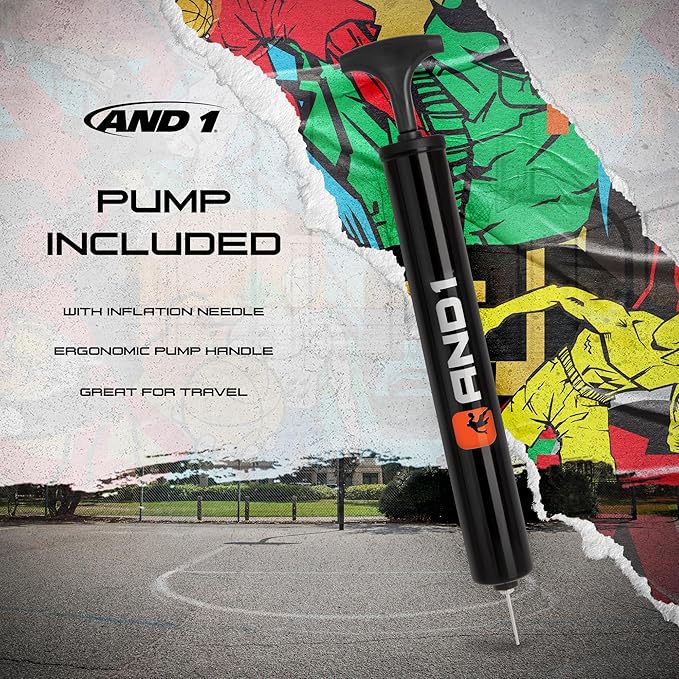 AND1 Enigma Basketball - Streetball for Indoor and Outdoor Use, Deep Channel Construction and