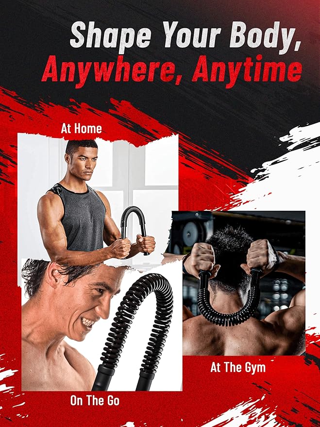 Zenooze's Power Twister Flex Bar, The Ultimate Upper Body Exercise Equipment for Strengthening Your