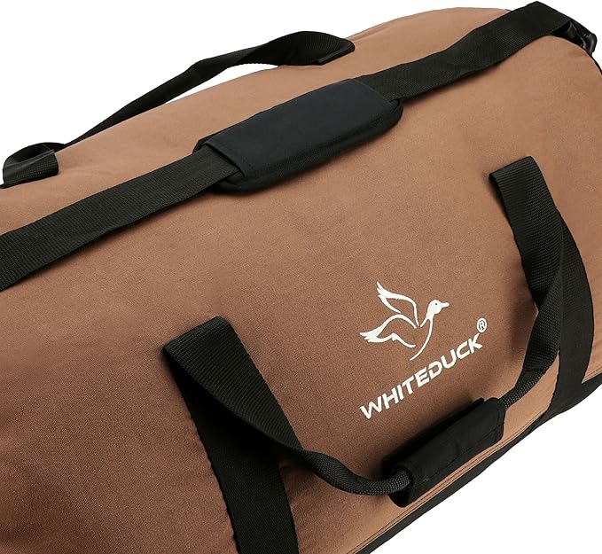 WHITEDUCK Heavy Duty Canvas Duffel Bag for Men and Women - Foldable Military Army Style Duffel Bag