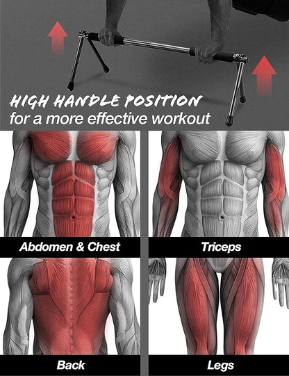 Push Up Bar ??Folding Dip Bar for Home Workout, Lightweight & Portable Strength Training Equipment