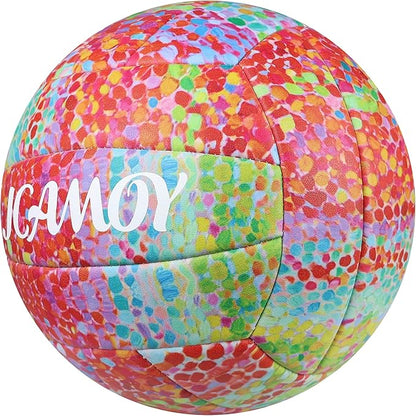 Volleyball Size 5 - Premium PU Leather, Ultra-Durable Soft to The Touch for Youth, Adults, Ideal