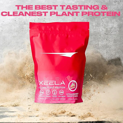 XEELA Plant Based Vegan Protein Powder - Independently Tested - 25g High Protein, Pea Protein for