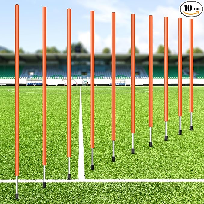 Blulu Training Agility Poles 5ft Forza Slalom Adjustable Soccer Training Poles Soccer Sticks