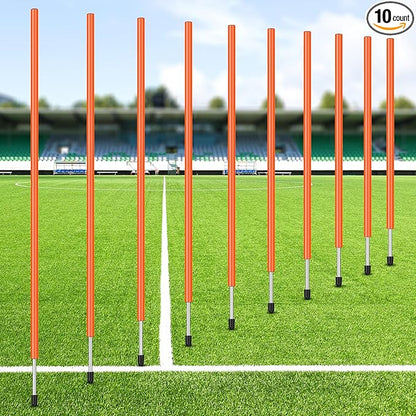 Blulu Training Agility Poles 5ft Forza Slalom Adjustable Soccer Training Poles Soccer Sticks