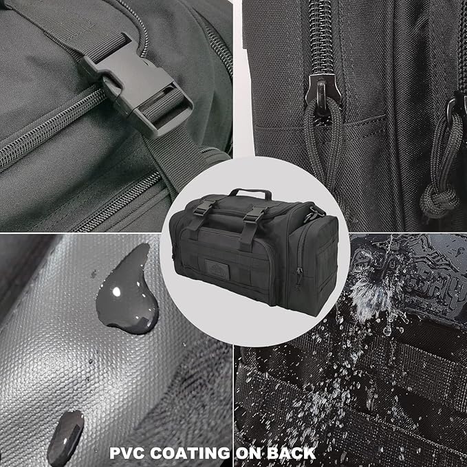 Duffel Bag – Heavy Duty Tactical Gym Bag for Men, Splashwater-Proof Weekender Travel Bag for