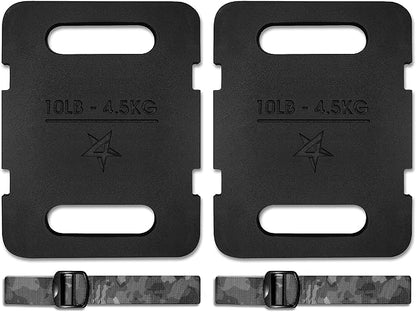 Yes4All Adjustable Ruck Weight with Straps for Rucking, Swings, Squat & Strength Training