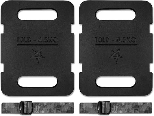Yes4All Adjustable Ruck Weight with Straps for Rucking, Swings, Squat & Strength Training