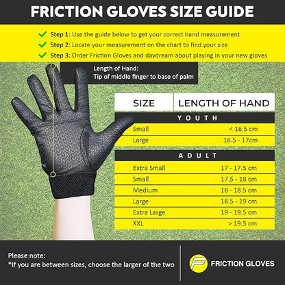 Ultimate Frisbee Gloves - Rubberized Palm & Fingers for Amazing Grip in All Conditions - Play Your