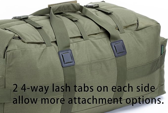 Large Military Duffle Bag Backpack Tactical Field Gear Equipment Duffel Bag Army Deployment Bag 85L