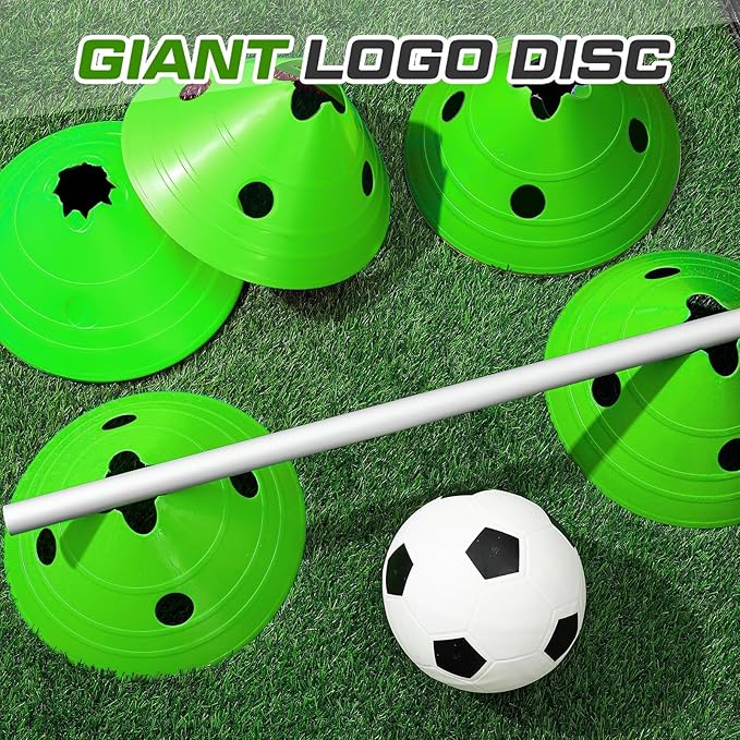 ShinyRelief Jumbo Disc Cones Jumbo Soccer Cones with Mesh Bag Giant Large Agility for Soccer
