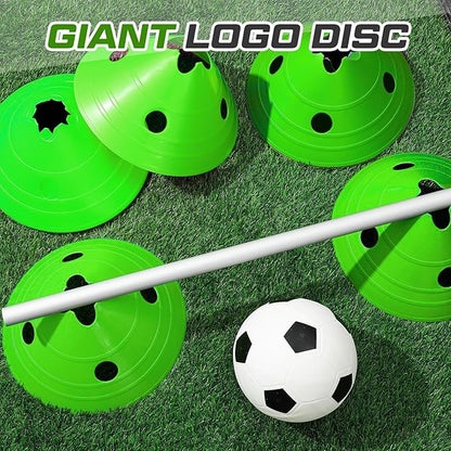 ShinyRelief Jumbo Disc Cones Jumbo Soccer Cones with Mesh Bag Giant Large Agility for Soccer