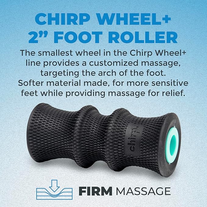 Chirp Wheel Foam Roller ??Targeted Back & Neck Relief, Lumbar Spine Stretcher, Spinal Decompression